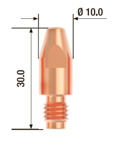 FUBAG Контактный наконечник M8х30 мм ECU D=1.4 мм (10 шт.) в Ставрополе фото