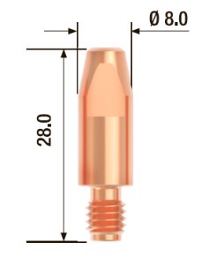 FUBAG Контактный наконечник M6х28 мм ECU D=1.0 мм (10 шт.) в Ставрополе фото