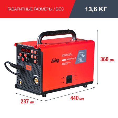 FUBAG Сварочный полуавтомат IRMIG 208 SYN PLUS c горелкой FB 250 3m в Ставрополе фото