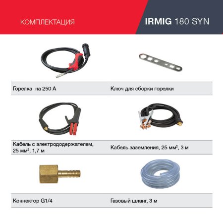 FUBAG Сварочный полуавтомат IRMIG 180 SYN с горелкой 250 А 3 м в комплекте в Ставрополе фото